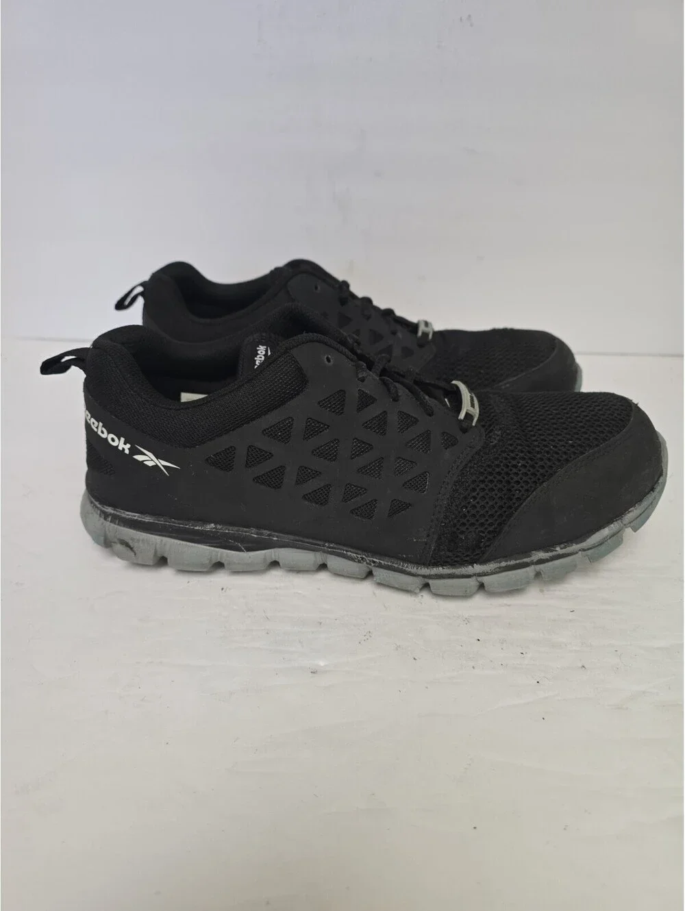 Reebok Work Men’s Sublite Safety Cushion Work Shoes IB4041 Black/Grey Size 10.5W